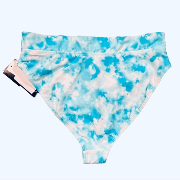 NWT California Waves High Waisted Tie Dye Bikini Bottom - Picture 4 of 9